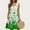 White, variant on LYEAA Plus Size Dresses for Women Summer St Patricks Day Sleeveless Casual Elegant Loose Midi Sundress Crewneck Shamrocks Print Fashion Flowy Beach Holiday Comfortable Tank Dress with Pockets White S