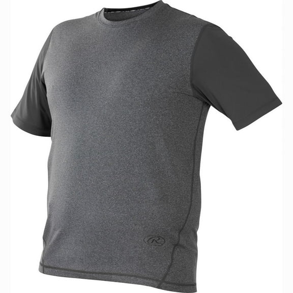 Rawlings Hurler Performance Shrt Slv Shirt Dark Gray Large