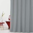 thumbnail image 2 of Haperlare 72"W x 72"L Gray Shower Curtain or Liner Farmhouse Waterproof Solid Fabric Shower Curtain with Rustproof Grommets, 1 Set, 2 of 6