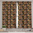 thumbnail image 2 of Ambesonne Colorful Valance & Curtain, Exotic Autumn Garden, 55"x30", Multicolor, 2 of 6