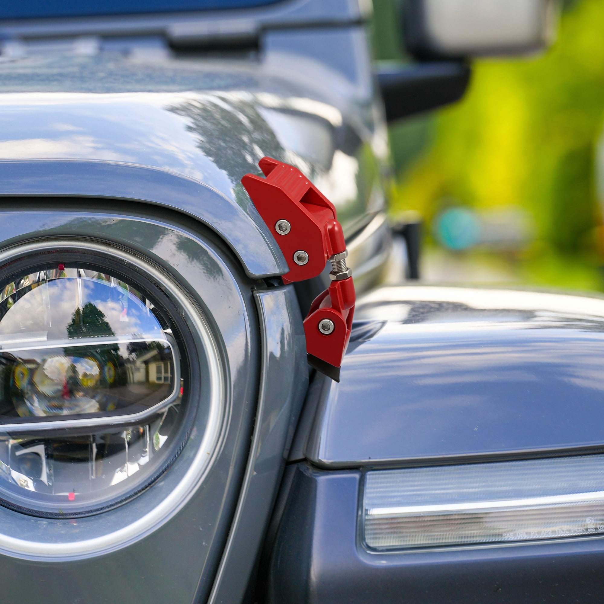 Unique Bargains Front Hood Latches  Catch Locking Fit for Jeep Wrangler JK - Pack of 4 Red