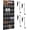 Black, variant on 35 Compartment Over The Door Storage - Breathable Mesh Hanging Organizer with Large Pockets, Space Saving Design for Men & Women's Footwear, Closet, Bedroom- Black (Black, 35-Pocket)