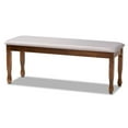 thumbnail image 3 of Bowery Hill Grey and Walnut Brown Finished Wood 6-Piece Dining Set, 3 of 8