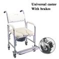thumbnail image 2 of Multifunction Wheeled Mobile Toilet Commode Shower Chair Wheelchair For Elderly, 2 of 13