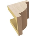 thumbnail image 6 of 5"W x 5"D x 5"H Wide Alpine Rough Cedar Woodgrain TimberThane Corbel, Primed Tan, 6 of 6