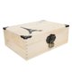 thumbnail image 1 of Caja de almacenamiento con cerradura, caja de madera Caja de almacenamiento de madera de escritorio vintage Caja de madera de escritorio Rendimiento confiable, 1 of 8