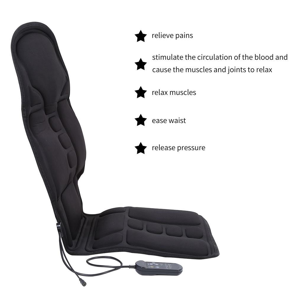 OTVIAP Heated Electric Car Back Neck Lumbar Full Body Massage Massager Seat Cushion Pad US Plug