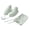 cyan, variant on Travel Neck Pillow with Hood Inflatable Soft Fleece U Shape Head Support Portable Sleep Pillow for Plane Office
