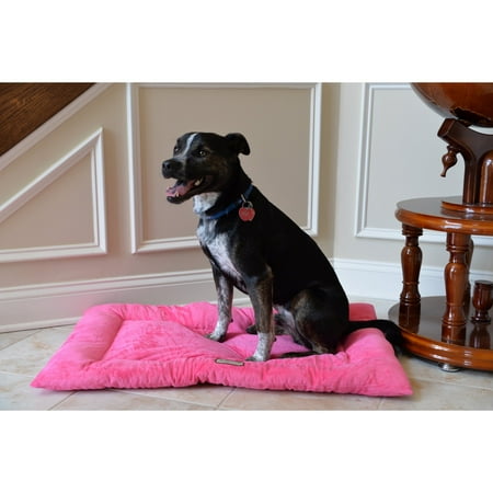 Armarkat M01CZH Pet Warm Pad Indoor for Dogs Cats, Poly Fill Cushion Blanket. Pink