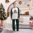 thumbnail image 2 of Penkiiy Matching Family Pajamas Christmas Pajamas for Family Xmas Matching Sets Long Sleeve Shirts and Plaid Pants Santa Christmas Tree Sleepwear Two-piece Sets Green 2XL, 2 of 9