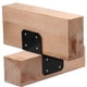 thumbnail image 3 of 4 Conectores de Anclaje para , Color Negro, para Postes de 2x4, Calibre 18, para Amarres de Techo, para Casa de Madera A, 3 of 5