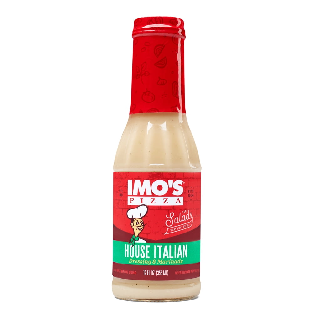 Imo's House Italian Salad Dressing and Marinade Bottle 12 fluid oz