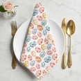thumbnail image 2 of Easter Eggs Cloth Napkins, Watercolor Spring Flowers Leaves Patterned Washable and Reusable Dinner Napkins Set of 8, Table Napkin for Kitchen Party Birthday Wedding Hotel Housewarming 20"x20", 2 of 9