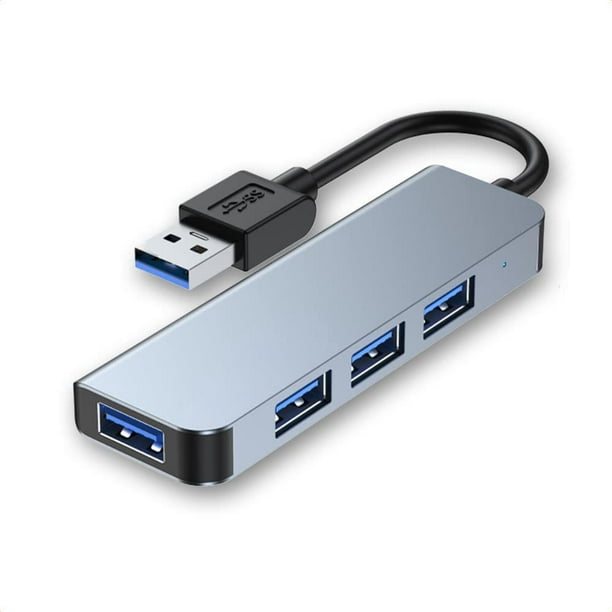 Hub USB, Hub USB multiple à 4 ports, USB 3.0, Hub USB 2.0, Répartiteur USB  portable mince, Accessoires de bureau, 