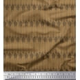 thumbnail image 1 of Soimoi Brown Silk Fabric Giraffe Animal Fabric Prints by Yard 42 Inch Wide, 1 of 3