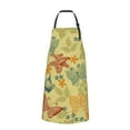 thumbnail image 2 of Pofeuu Floral with Butterflies Print Waterproof Apron with Pockets Adjustable Cooking Aprons Kitchen Bib for Baking Household Cleaning, 2 of 8