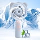 thumbnail image 4 of Mini ventilador de mano con rociador de agua | Ventilador portátil de 3 velocidades para viajes al aire libre y verano | Batería recargable de 2000 mAh | Material ABS | Incluye cable USB, 4 of 4