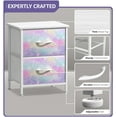 thumbnail image 3 of Sorbus 2 Drawer Bedside Nightstand End Table Bedroom Dresser, Pastel Colors Tie-Dye Sparkle, 3 of 7