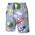 thumbnail image 4 of Balery Colorful Koi Fish Traje de Baño Estilo Hawaiano para Hombre, Shorts de Secado Rápido con Bolsillos-X-Large, 4 of 6
