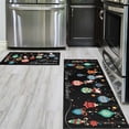 thumbnail image 5 of Christmas Kitchen Rugs and Mats - Black Santa Claus Christmas Rugs and Mats Non Skid Washable,Holiday Low Profile Floor Mat Merry Christmas Decorations for Home Kitchen,Colorful Xmas Decor, 5 of 6