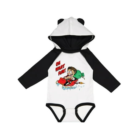 

Inktastic Hot Roddin Rod in Santa s Sleigh Oh What Fun Gift Baby Boy or Baby Girl Long Sleeve Bodysuit