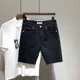 thumbnail image 3 of Pantalones cortos de mezclilla para hombre, de gran tamaño, de talla grande, pantalones vaqueros cortos para hombre, pantalones cargo de verano con botones, desgastados, originales, ropa de calle gros, 3 of 5