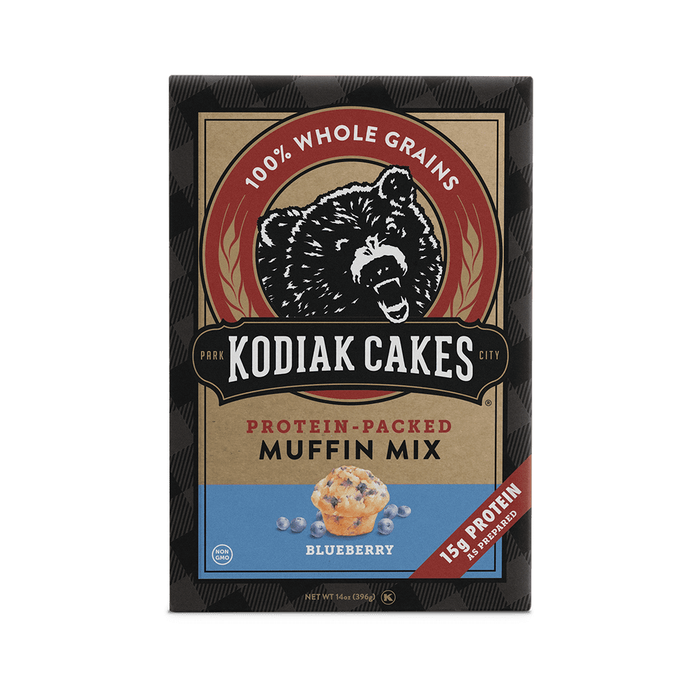 Kodiak Cakes Protein Packed Blueberry Muffin Mix, 15g Protein per