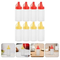 MLINS 8pcs Portable Mini Condiment Squeeze Bottles Small Sauce Containers Condiment Bottle Salad Dressing Containers Mini Soy Sauce Bottle
