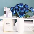 thumbnail image 2 of 12 Pcs Fake Roses Artificial Flowers Silk Rose Flower Bouquet for Valentines Day Party Artificial Rose Flower, 2 of 6