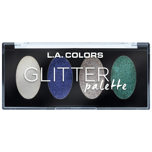 L.A. COLORS Eyeshadow Glitter Palette, Mysterious, 0.15 fl oz