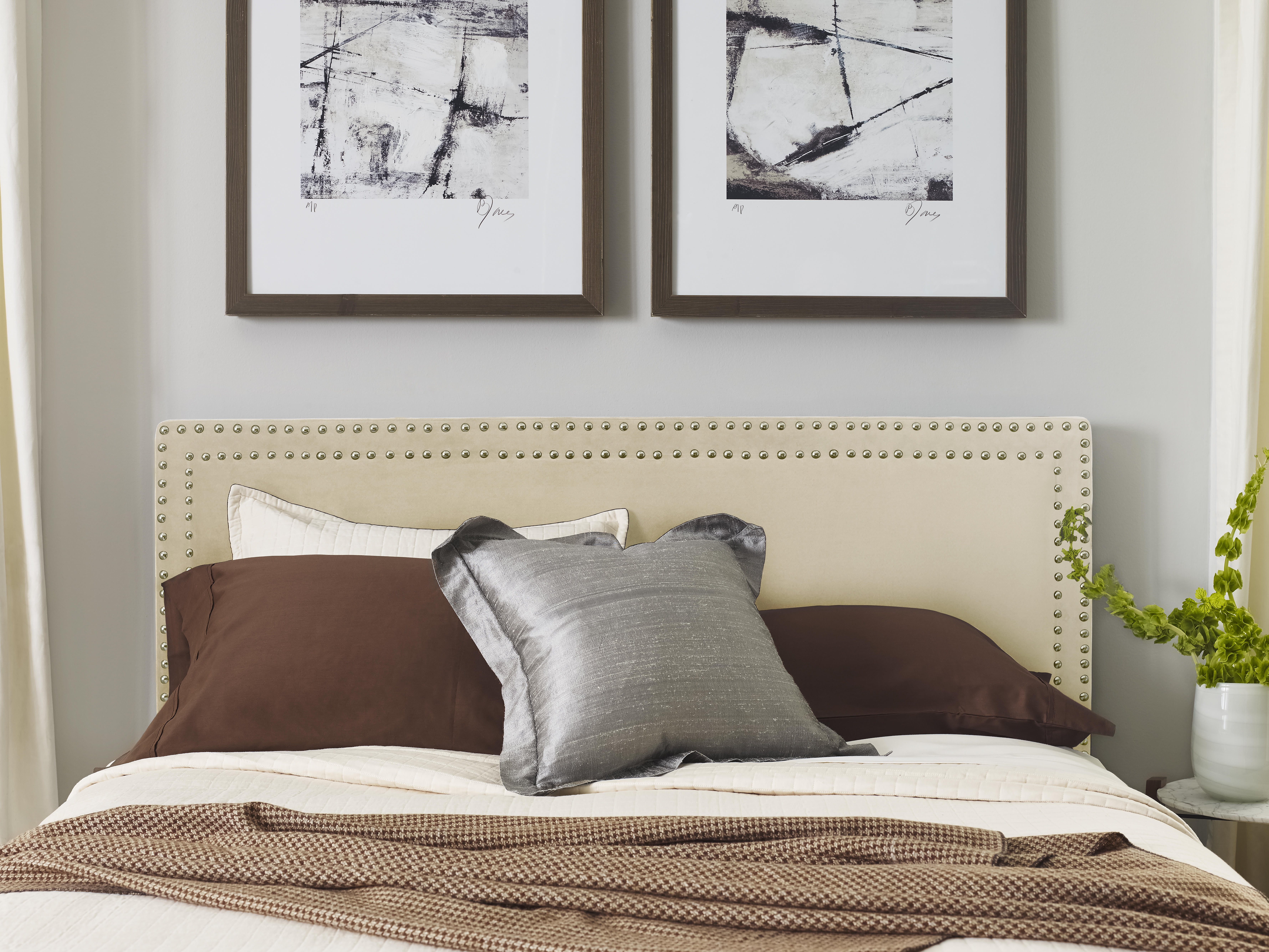 Serta Nova King Headboard in Ivory