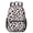 Cow and Bow, variant on Cow and Spot Green Pattern 17" School Backpacks for Teens,Waterproof Oxford Fabric,S-Shape Padded Straps for School,Travel,Hiking,Camping