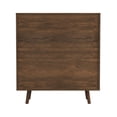thumbnail image 5 of DeeHome Bohemian Bar Cabinet, Natural Rattan Doors, Removable Wine Rack in Walnut, 5 of 6