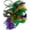 Mardi Gras, variant on MASQ Masquerade Feather Mask Show Girl Mardi Gras Carnival Costume Cosplay dress up Party Wear