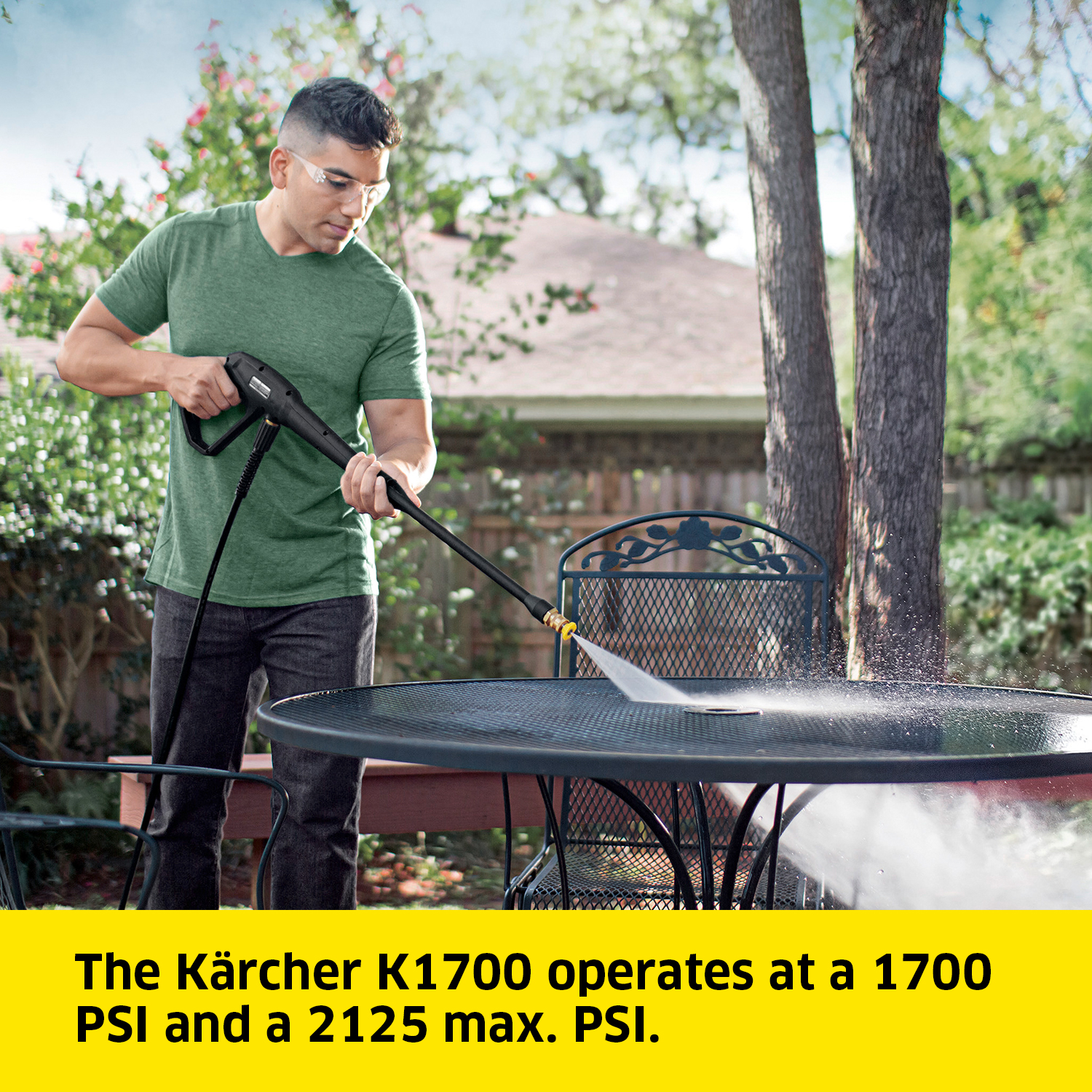 Karcher K1700 2125 PSI Max, Electric Pressure Washer with Hose and 3 Nozzles, 1.2 GPM, Power Washer - image 5 of 9