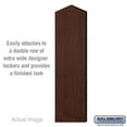 thumbnail image 1 of Salsbury 22244MAH 18 in. Double End Side Panel for Extra Wide Designer Wood Locker with Sloping Hood, Mahogany, 1 of 1