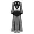 thumbnail image 3 of KaLI_store Women's Formal Dresses Dresses for Women Spaghetti Straps Slit Evening Formal Ball Gowns with Pockets Black,L, 3 of 5
