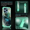 thumbnail image 4 of Casetego for iPhone 15 Pro Case,Double Design Glossy Shockproof Protection Durable Hybrid Hard PC+Soft TPU Bumper Protective Phone Cover for Girls Women,Green, 4 of 7