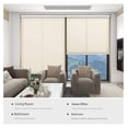 thumbnail image 4 of Bennium Cellular Shades Cordless Honeycomb Window Blinds, Light Filtering Thermal Insulated Noise Reducing, 1.5'' Single Cell Pleated for Home, Shade Size 44" W x 72" H, Beige, JZCEL44BG72D, 4 of 8