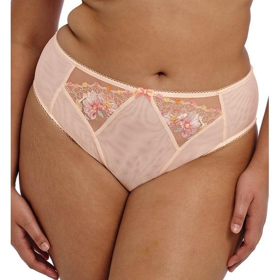 Elomi Himari High Leg Brief Panty (302153),XL,Peach Whisper