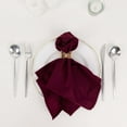 thumbnail image 6 of Efavormart 5 Pack Burgundy Premium Scuba Cloth Napkins, Wrinkle-Free Reusable Dinner Napkins, 6 of 10