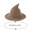 thumbnail image 3 of Deeceymbur Breathable Foldable Wizard Hat with Curved Tip Summer Halloween Party Cosplay Magical Hat 22.1-22.8in, 3 of 6