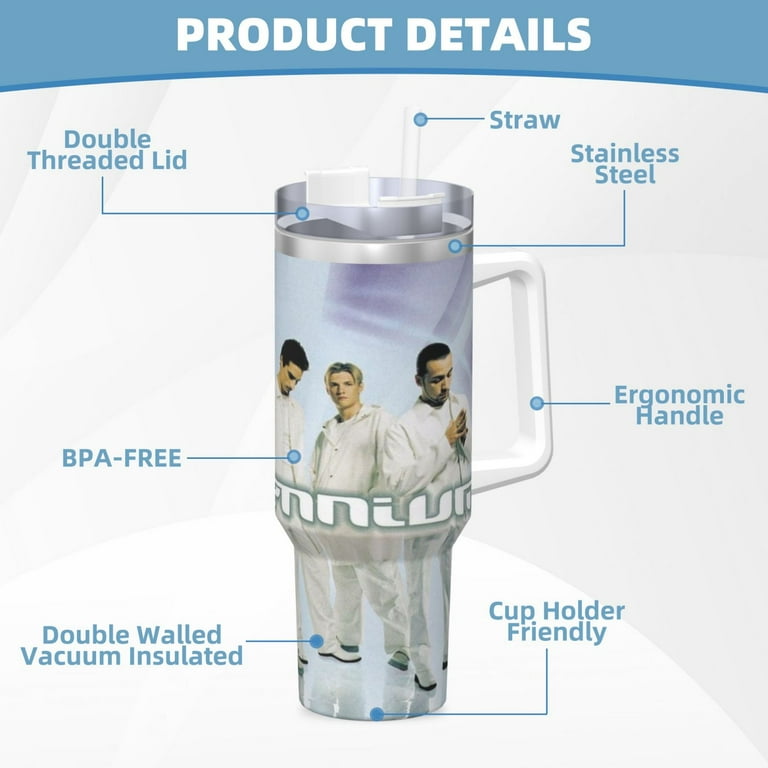 Backstreet Boys Millennium 40 Oz Tumbler With Handle And Straw