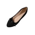 thumbnail image 2 of Miluxas Women's Dress Flats Pointed Toe Bowknot Flat Shoes Soft Comfortable Cute Slip On Party office Flats Black 6.5(38), 2 of 9