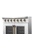 thumbnail image 5 of Forno Galiano 36-inch French Door Gas Range White and Antique Brass Design, 6 Sealed Burners 83,000 BTU, 5.36 cu.ft. Convection Oven, 5 of 5