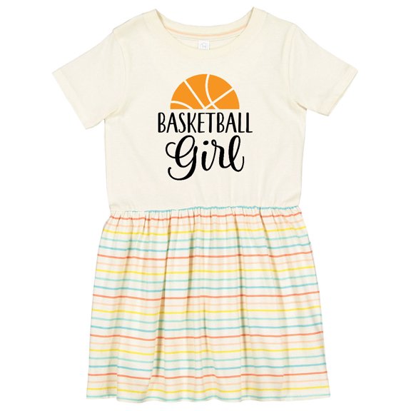 Inktastic Basketball Girl Sports Girls Toddler Dress