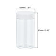 thumbnail image 2 of Uxcell 5oz/ 150ml Round Plastic Jars with White Screw Top Lid for Storage 4Pack, 2 of 5