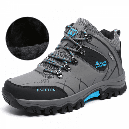 

Mens Trekking Hiking Snow Boot Outdoor Backpacking Shoes Ankle Sneakers Non-Slip
