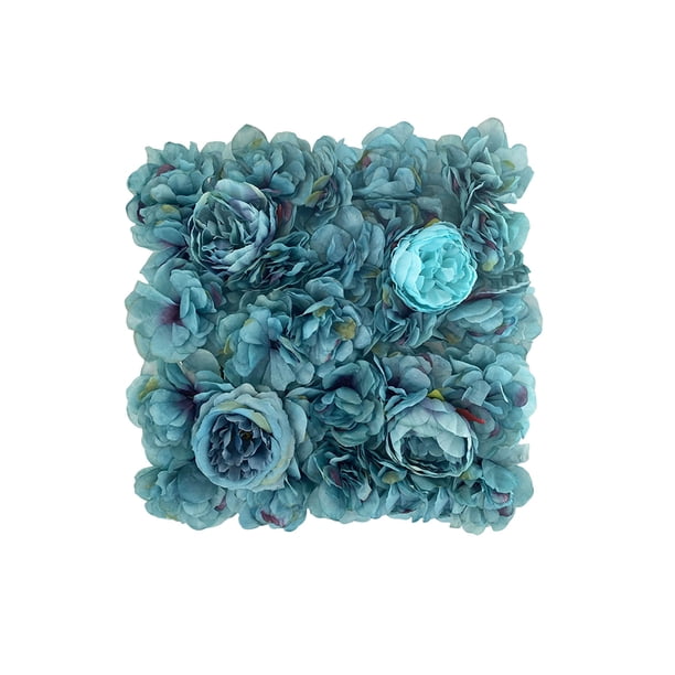 Panel de Flores Artificiales, Arreglo Decorativo de Rosas con Follaje, Fondos Florales, 35 x 35 cm para Bodas, Eventos, Fotografía
