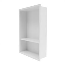 2-Tiers Shower Niche Stainless Steel Shower Niche White Recessed Shower Niche